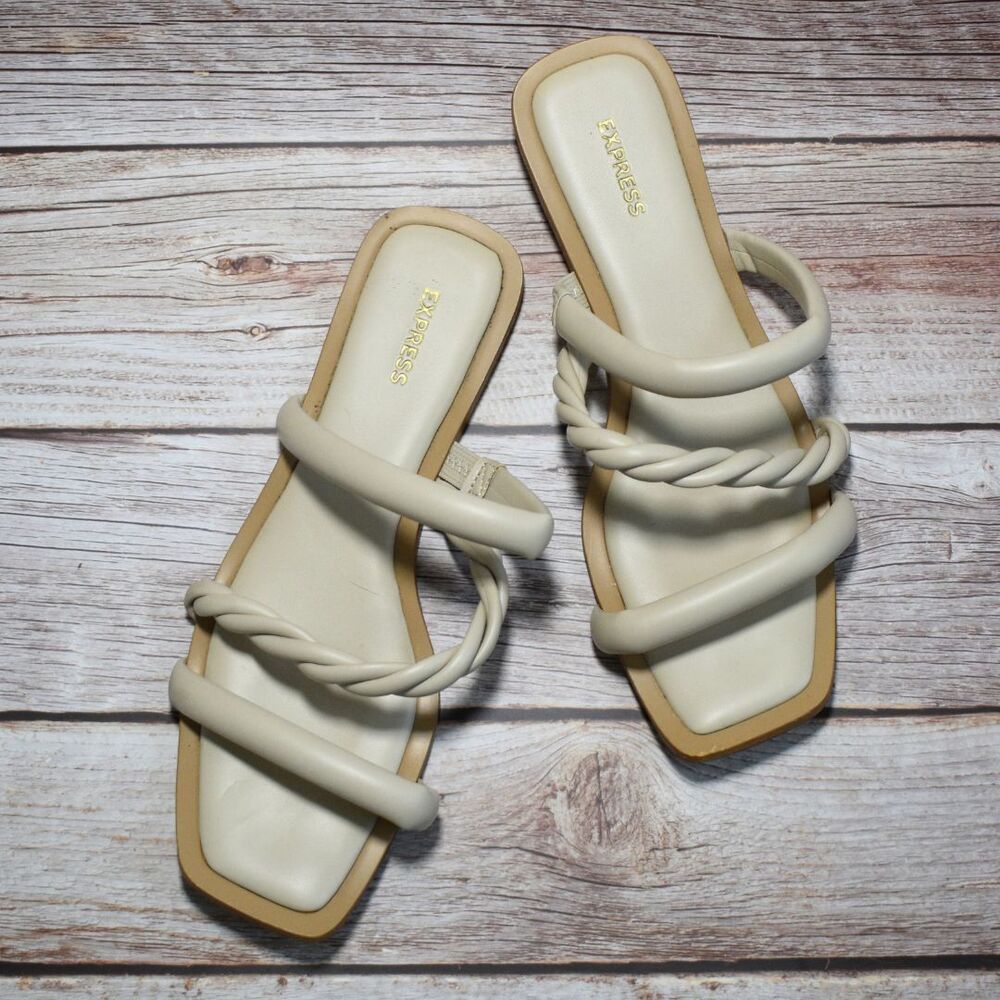 EXPRESS Women's Leather Slides Size 9.5